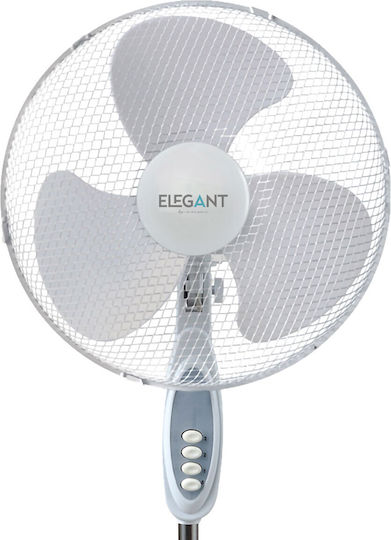 TnS Elegant Ανεμιστήρας Ορθοστάτης 50W Διαμέτρου 40cm Λευκός