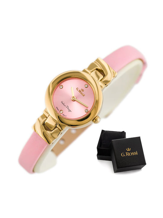 G.Rossi Women's Watch with Pink Leather Strap