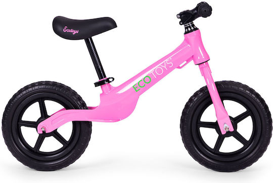 Ecotoys Bicicletă de Echilibru pentru Copii Roz