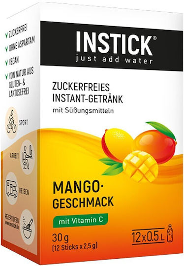 Instick Suc în Pudră Mango Fără zahăr 2.5gr 12buc