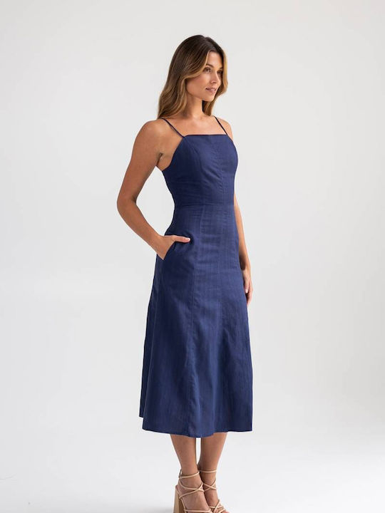 Mind Matter Dress Blue