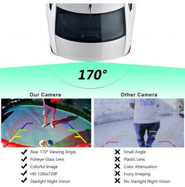 Cameră auto pentru mersul înapoi cu vedere pe timp de noapte pentru Audi A4 / A6 / Q7 / A3 Citroen C6 Corvette C6