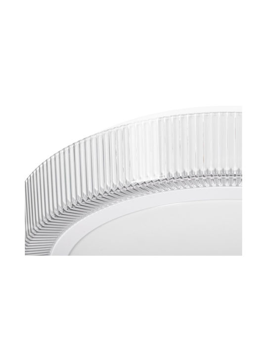 Active Jet Πλαφονιέρα Οροφής Λευκή με Ενσωματωμένο LED
