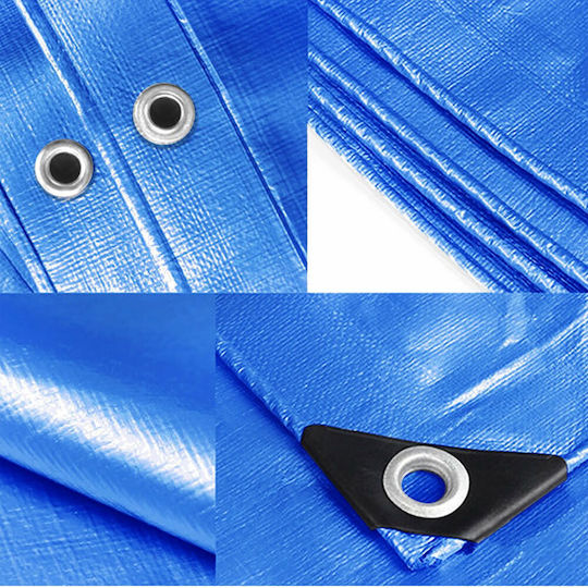 Grasher Waterproof Tarpaulin 120gr/m² 6x4m. Light Type Blue