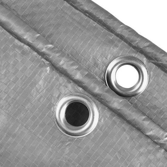 Grasher Waterproof Tarpaulin 250gr/m² 10x5m. Heavy Duty Gray
