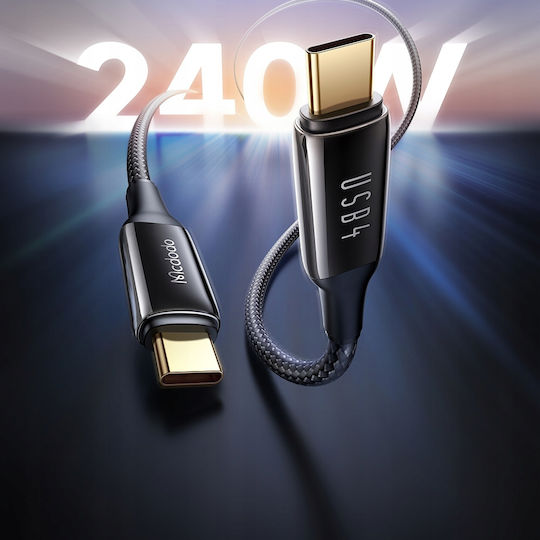 Mcdodo USB 2.0 Cable USB-C male - USB-C 240W PD Μαύρο 1m CA-2990