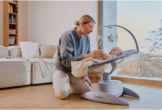 Lionelo Ηλεκτρικό Relax Μωρού Mell με Μουσική Beige Sand για Παιδί έως 9kg