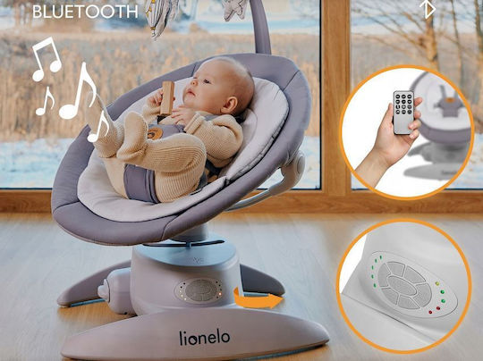 Lionelo Ηλεκτρικό Relax Μωρού Mell με Μουσική Beige Sand για Παιδί έως 9kg