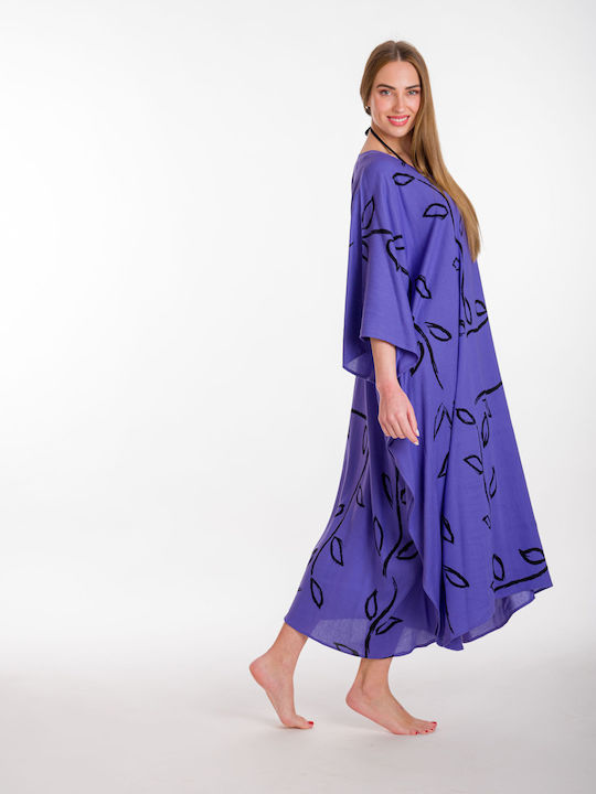 Rima Beachwear Damen Kaftan Strand Lila