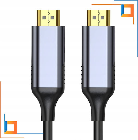 Cabluri HDMI 2.1 Ultra High Speed 48Gbps 4K 120Hz HDR VRR HDMI De Sex Masculin - HDMI De Sex Masculin 3m Gri