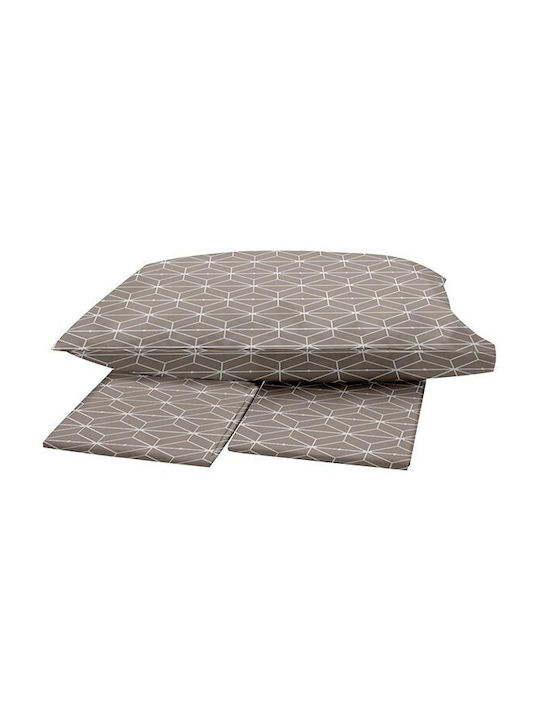 Sunshine Sheet Sets Double 200x250cm. Menta Grey 4pcs