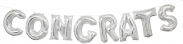 Folienballons verschiedene Buchstaben Silber 82 cm Typ V