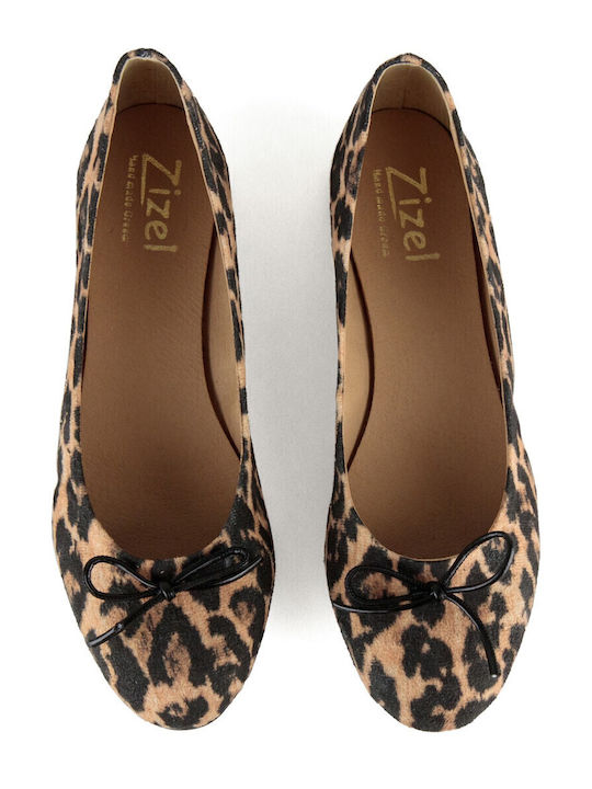 Damen Ballerinas in Braun Farbe