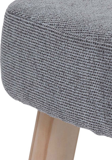 Σκαμπό Σαλονιού Thena Grey 32x32x36εκ. Σκαμπό Σαλονιού Thena Grey 32x32x36εκ.