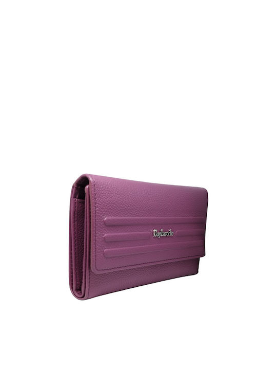 Guy Laroche Large Leather Women's Wallet with RFID Purple