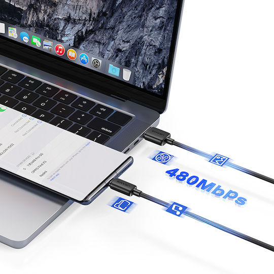 Usams Us-sj690 Regular USB 2.0 to micro USB Cable Λευκό 1m (SJ690USB02) 10τμχ