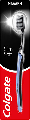 Colgate SlimSoft with Charcoal Οδοντόβουρτσα Soft Τιρκουάζ