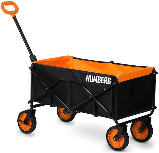 Foldable Garden Cart Metallic Four-wheel 100lt
