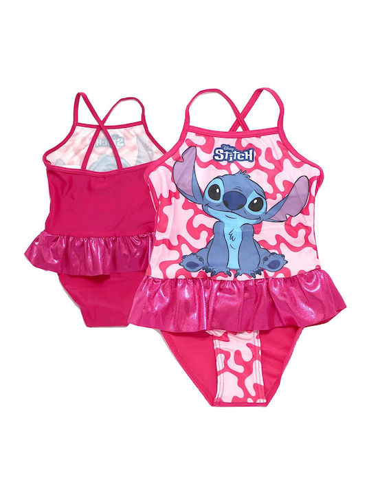 Disney Lilo & Stitch Παιδικό Μαγιό Ολόσωμο Φουξια