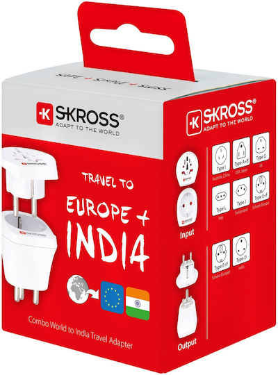 Skross Αντάπτορας Πρίζας από Universal σε Universal