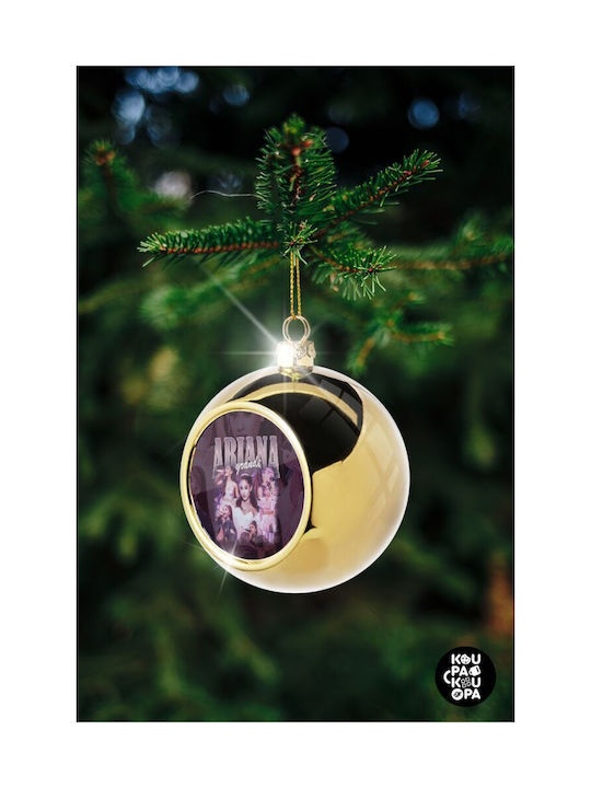 Ariana Grande Christmas Tree Ornament Gold 8cm