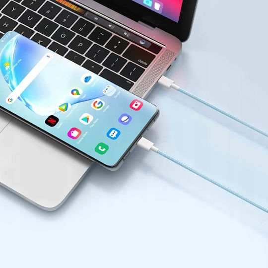 USB 2.0 Cable USB-C male - USB-C 60W Μπλε 1m CO2-0133
