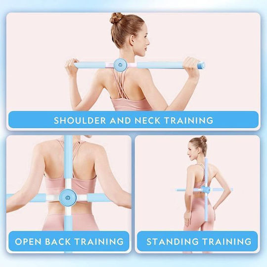 Aerobic Stretch Bar Correcting Back Posture 80 Cm Blue
