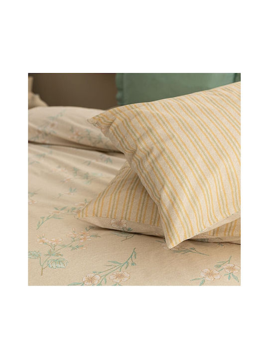 Palamaiki Set Cearșafuri Single 170x260cm. Fashion Life Fl6239 Bej 3buc