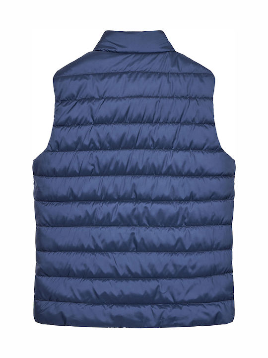 Geacă Matlasată Fără Mâneci Pentru Copii Cave Blue