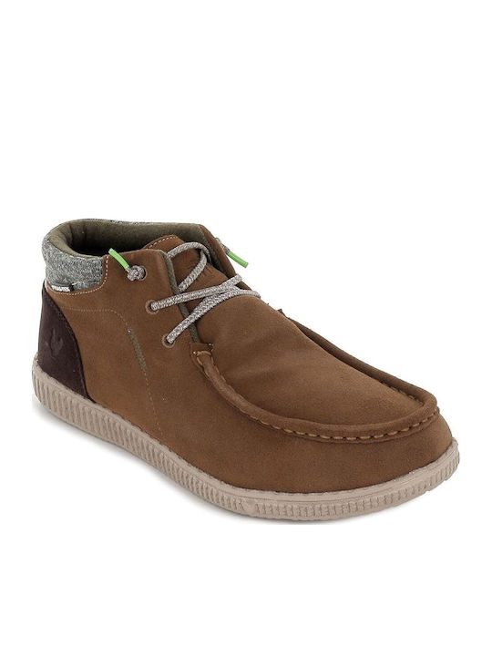 Wp150 Men's Leather Moccasins Brown