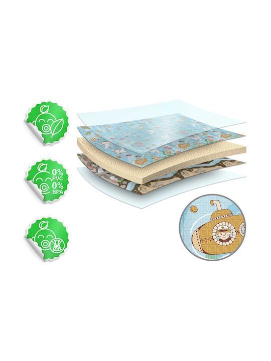 Nukido Activity Mat Albastru deschis 200x180cm Thickness 10mm