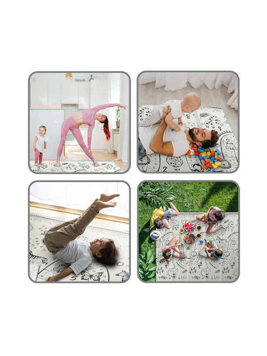 Nukido Χαλάκι Δραστηριοτήτων Γαλάζιο 200x180cm Πάχους 10mm