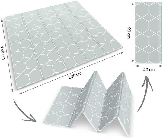 Nukido Activity Mat Albastru deschis 200x180cm Thickness 10mm