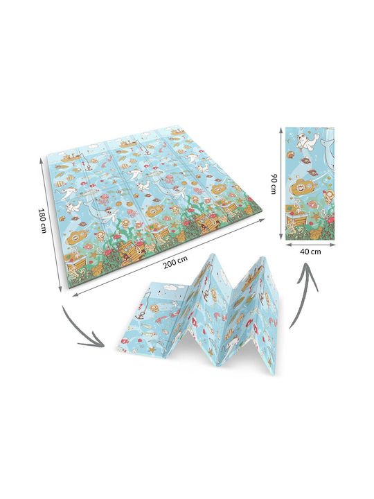 Nukido Activity Mat Albastru deschis 200x180cm Thickness 10mm