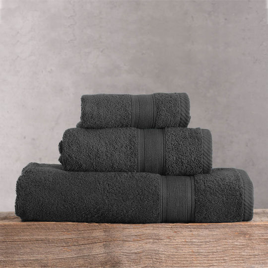 Rythmos Towel Set 5pcs Bath Illusion Anthracite Weight 480gr/m²