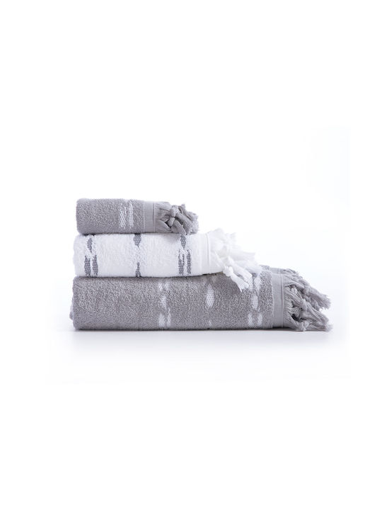 Nef-Nef Homeware Facecloth Garnet 50x90cm Garnet White Weight 500gr/m²