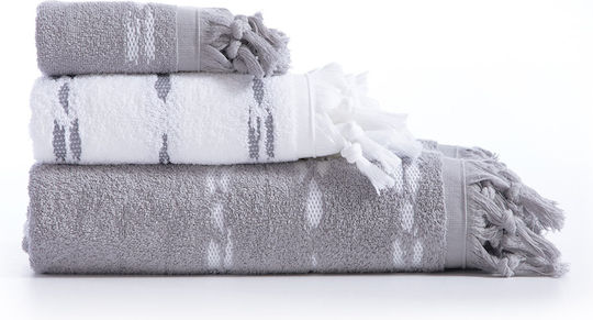 Nef-Nef Homeware Facecloth Garnet 50x90cm Garnet White Weight 500gr/m²