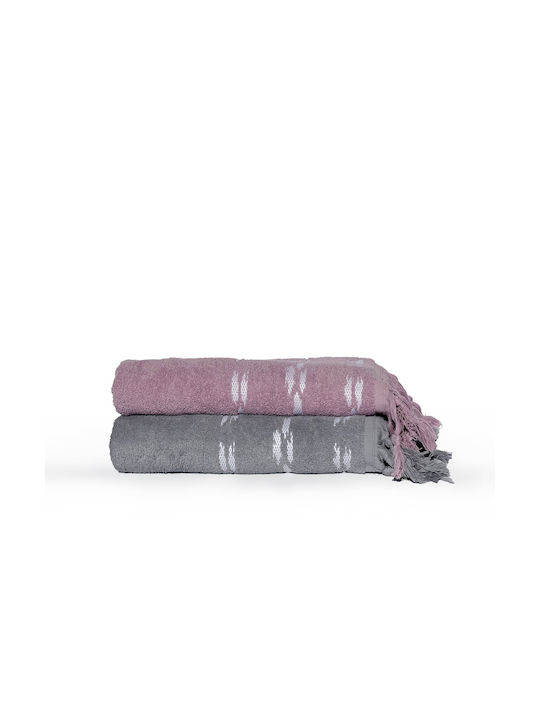 Nef-Nef Homeware Facecloth Garnet 50x90cm Garnet White Weight 500gr/m²