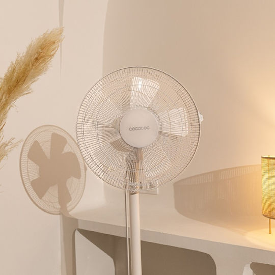 Cecotec EnergySilence 535 Πολυμορφικός Ανεμιστήρας 40W Διαμέτρου 40cm με Τηλεχειριστήριο Λευκός