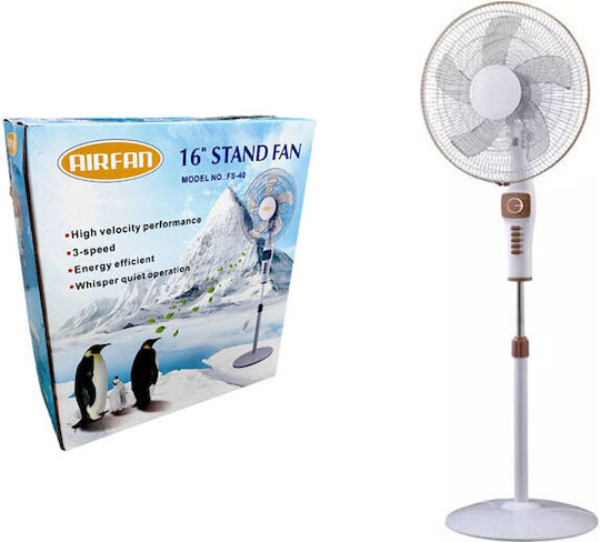 FS-40 Ventilator Pe Piedestal 18W Roșu