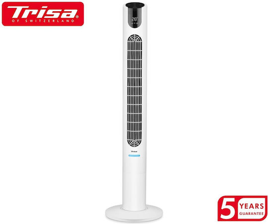 Trisa Electronics Comfort Breeze Tower Fan 28W with Remote Control White