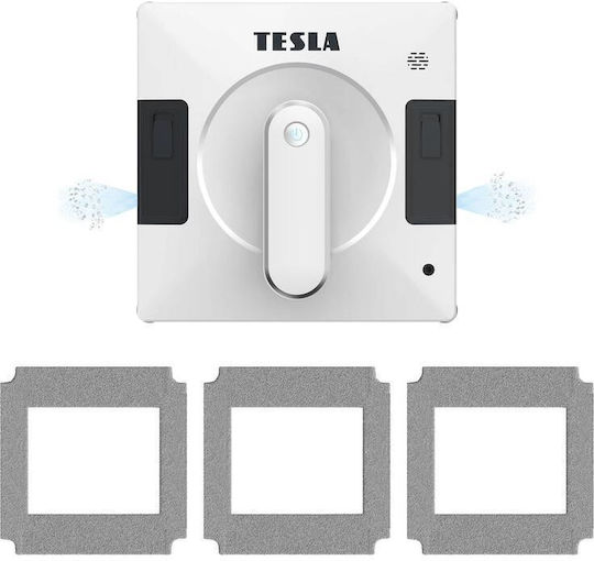 Tesla Fenstersauger Roboter Batterie Weiß