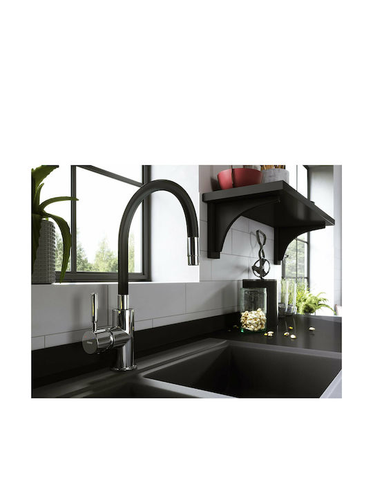 Ferro Zumba Kitchen Faucet Counter Inox Gray
