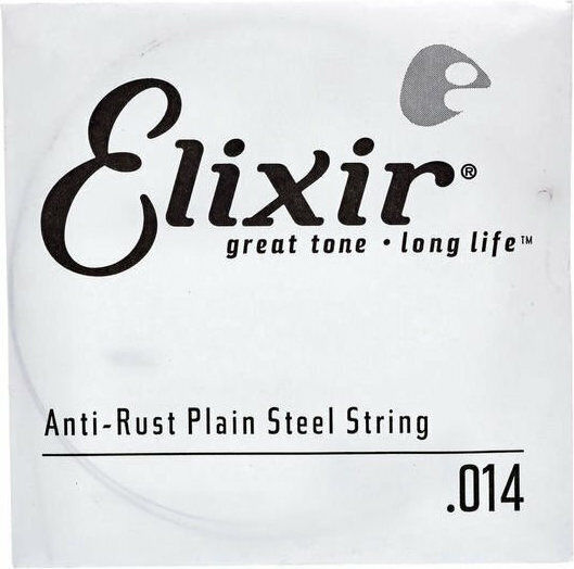 Elixir Single Steel String for Electric Guitar Anti-Rust Plain 14"