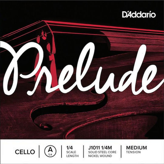 Daddario Prelude Cello 1/4 Medium Μονή Χορδή Steel Τσέλου
