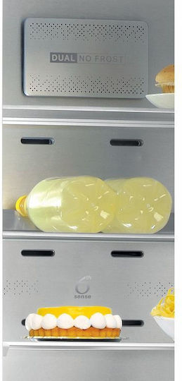 Whirlpool Combină frigorifică 355lt NoFrost Î201.3xL59.5xA65.5cm. Inox W9 941A IX H