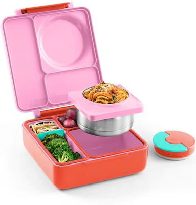 Omie Plastic Kids' Food Container 1.35lt Pink