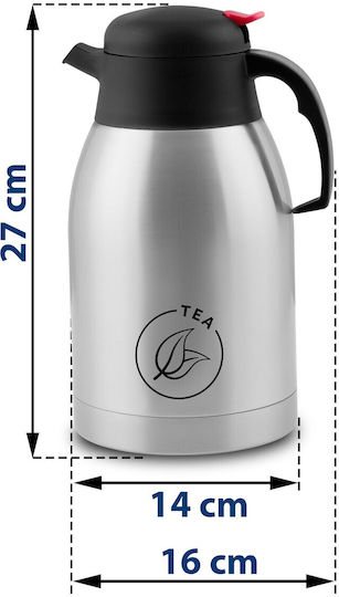 Berdsen Τσαγιέρα Ανοξείδωτη Γκρι 2000ml