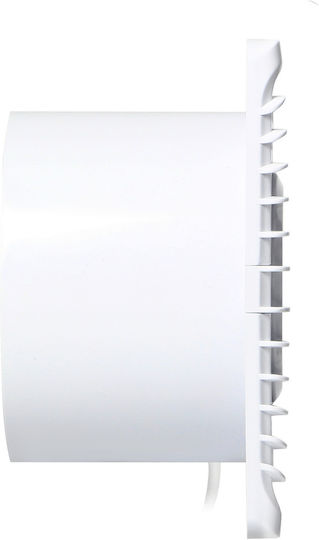 Orno Wandmontage Lüfter für das Badezimmer 100mm Weiß