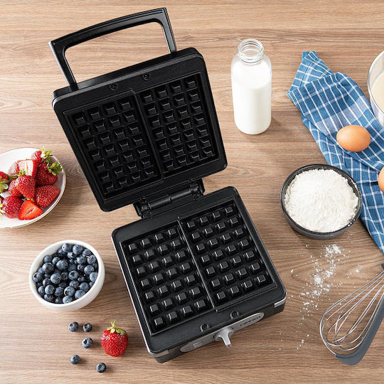 Raven Waffeleisen Für Rechteckige Waffeln 2 Leistung 1400W